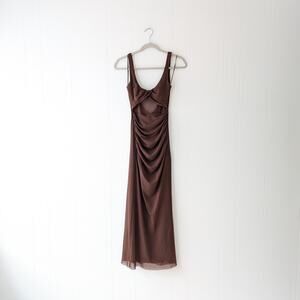 Zara Brown Midi Dress
